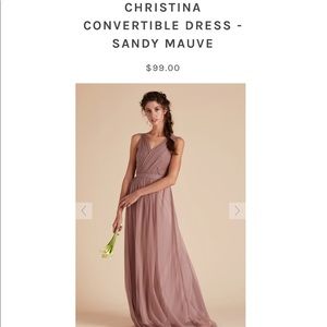 Birdy Grey Size Small Sandy Mauve Dress Unaltered